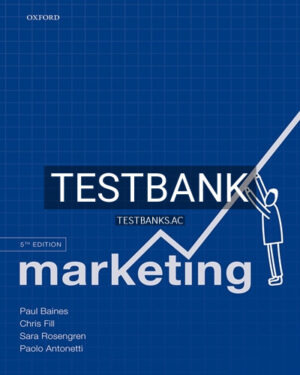 Test Bank for Marketing 5th Edition by Baines