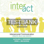 Test Bank for Inter-Act Interpersonal Communication Concepts Skills and Contexts 14th Edition by Verderber