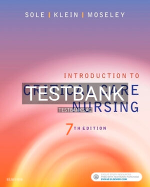 Test Bank for Introduction to Critical Care Nursing 7th Edition by Sole