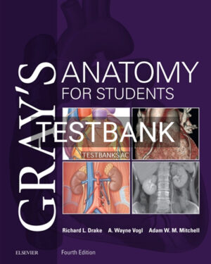 Test Bank for Gray's Anatomy for Students 4th Edition by Drake