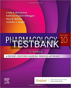 Test Bank for Pharmacology 10th Edition by McCuistion