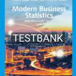 Test Bank for Modern Business Statistics with Microsoft Excel 7th Edition by Anderson