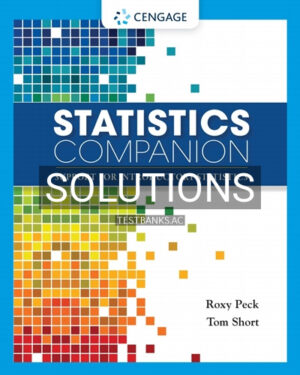 Solutions for Statistics Companion Support for Introductory Statistics 1st Edition by Peck