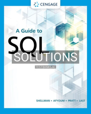 Solutions for Guide to SQL 10th Edition by Shellman