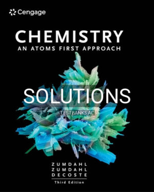 Solutions for Chemistry An Atoms First Approach 3rd Edition by Zumdahl