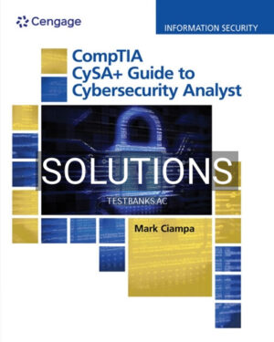 Solutions for CompTIA CySA 1st Edition by Ciampa