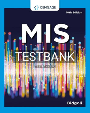 Test Bank for MIS 10th Edition by Bidgoli