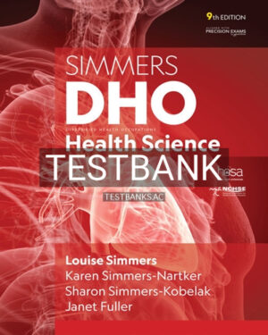 Test Bank for DHO Health Science 9th Edition by Simmers