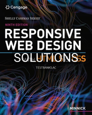 Solutions for Responsive Web Design with HTML 5 and CSS 9th Edition by Minnick