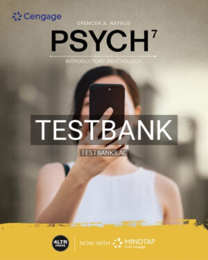 Test Bank for PSYCH 7 7th Edition by Rathus