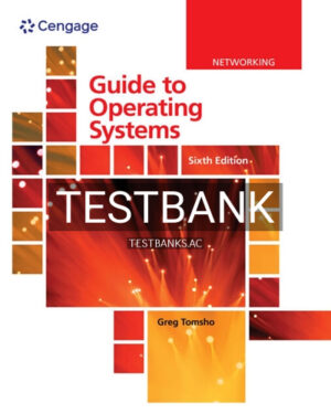 Test Bank for Guide to Operating Systems 6th Edition by Tomsho