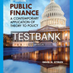 Test Bank for Public Finance 12th Edition by Hyman
