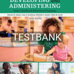 Test Bank for Developing and Administering an Early Childhood Education Program 10th Edition by Adams