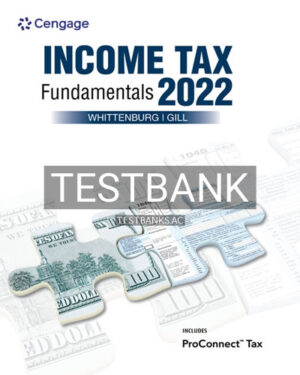 Test Bank for Income Tax Fundamentals 2022 40th Edition by Whittenburg