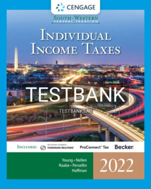 Test Bank for South Western Federal Taxation 2022 Individual Income Taxes 45th Edition by Young