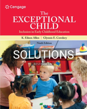 Solutions for Exceptional Child 9th Edition by Allen