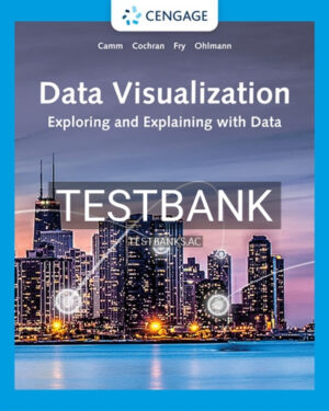 Test Bank for Data Visualization 1st Edition by Camm