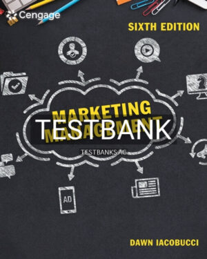 Test Bank for Marketing Management 6th Edition by Iacobucci