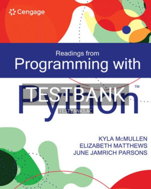 Test Bank for Readings from Programming with Python 1st Edition by Mcmullen