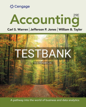 Test Bank for Accounting 29th Edition by Warren