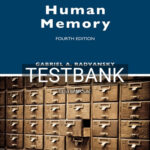 Test Bank for Human Memory 4th Edition by Radvansky