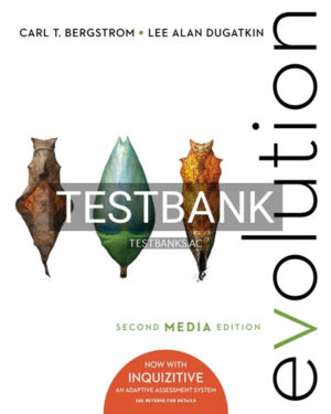 Test Bank for Evolution Media Update 2nd Edition by Bergstrom