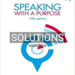 Solutions for Speaking with a Purpose 10th Edition by Koch
