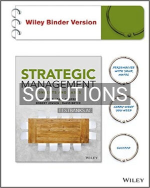 Solutions for Strategic Management Concepts and Cases 1st Edition by Dyer