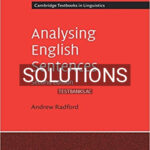 Solutions for Analysing English Sentences 2nd Edition by Radford