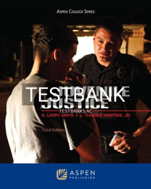 Test Bank for Juvenile Justice 3rd Edition by Mays