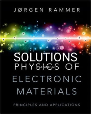 Solutions for Physics of Electronic Materials Principles and Applications 1st Edition by Rammer