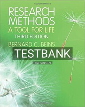 Test Bank for Research Methods A Tool for Life 3rd Edition by Beins