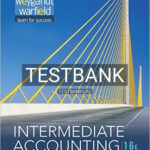 Test Bank for Intermediate Accounting 16th Edition by Kieso