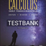 Test Bank for Calculus Early Transcendentals 11th Edition by Anton