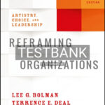 Test Bank for Reframing Organizations 6th Edition by Bolman