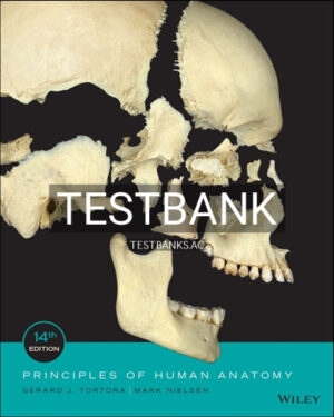 Test Bank for Principles of Human Anatomy 14th Edition by Tortora
