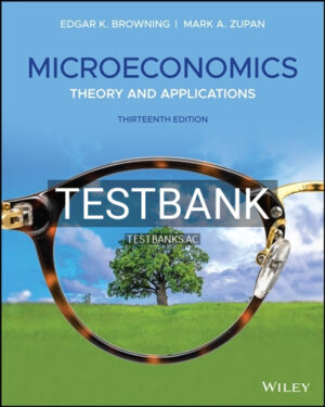 Test Bank for Microeconomics Theory and Applications 13th Edition by Browning