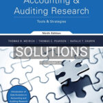 Solutions for Accounting and Auditing Research Tools and Strategies 9th Edition by Weirich