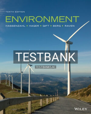 Test Bank for Environment 10th Edition by Hassenzahl