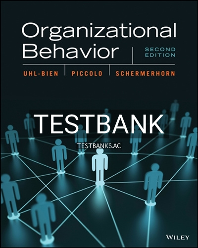 9781119503774-TEST-BANK Test Bank for Organizational Behavior 2nd Edition by Uhl-Bien