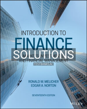 Solutions for Introduction to Finance Markets Investments and Financial Management 17th Edition by Melicher