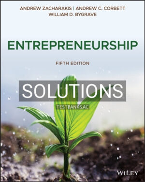 Solutions for Entrepreneurship 5th Edition by Zacharakis