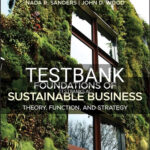 Test Bank for Foundations of Sustainable Business Theory Function and Strategy 2nd Edition by Sanders