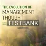 Test Bank for Evolution of Management Thought 8th Edition by Wren