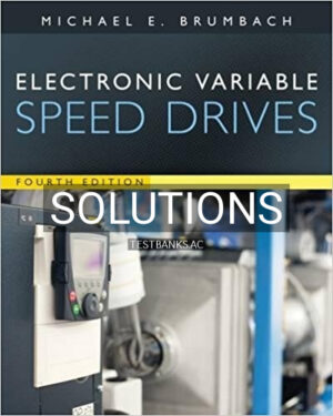 Solutions for Electronic Variable Speed Drives 4th Edition by Brumbach