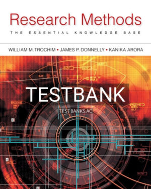 Test Bank for Research Methods The Essential Knowledge Base 2nd Edition by Trochim