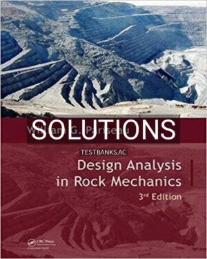 Solutions for Design Analysis in Rock Mechanics 3rd Edition by Pariseau