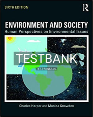 Test Bank for Environment and Society Human Perspectives on Environmental Issues 6th Edition by Harper