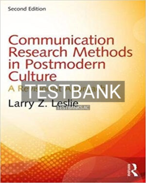 Test Bank for Communication Research Methods in Postmodern Culture A Revisionist Approach 2nd Edition by Leslie