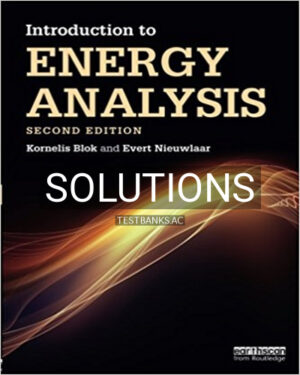 Solutions for Introduction to Energy Analysis 2nd Edition by Blok